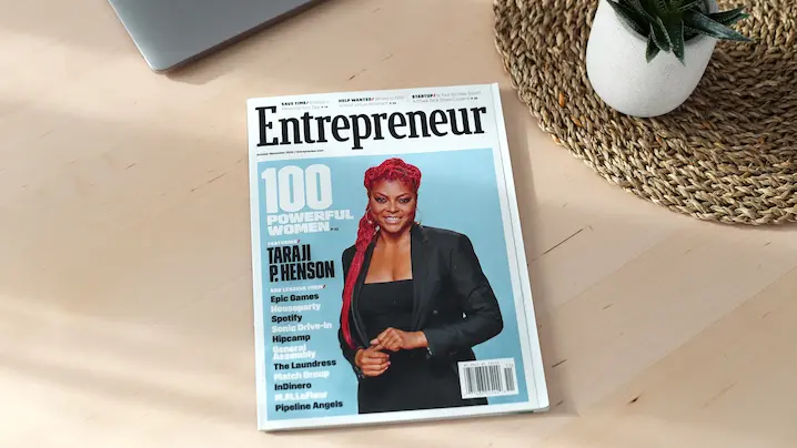 the cover of a magazine called Entrepreneur