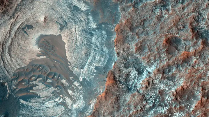 the surface of Mars